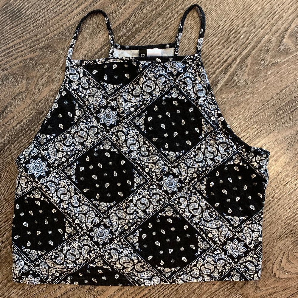 Divided Cropped Tanktop